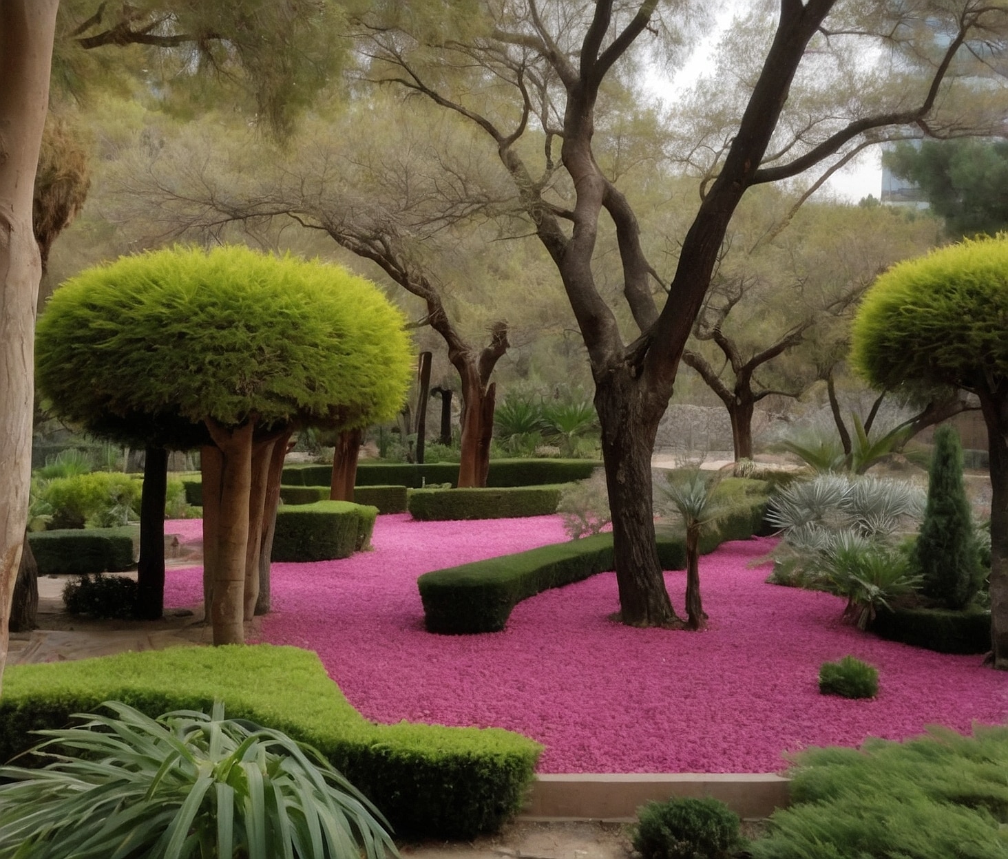 Espacios verdes vibrantes